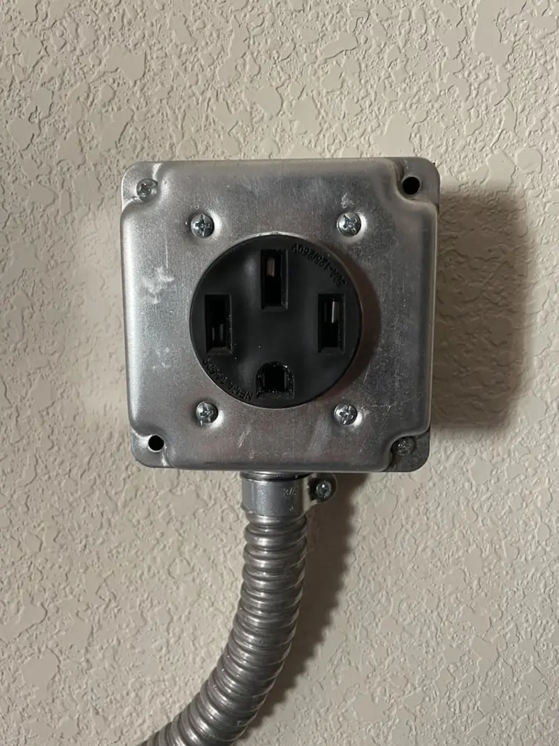 NEMA 14-50 outlet installed for Electrical Panel Upgrade in Platteville